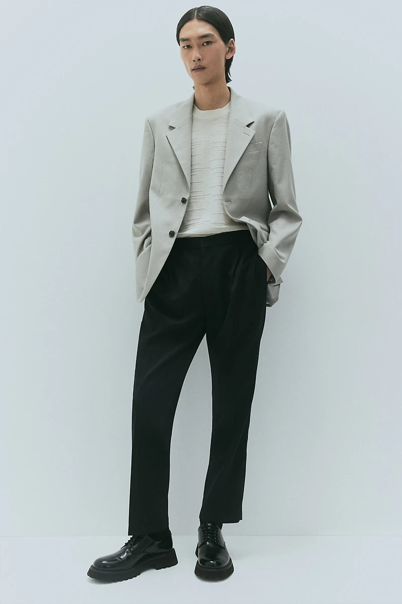 Regular Fit Creased Pants