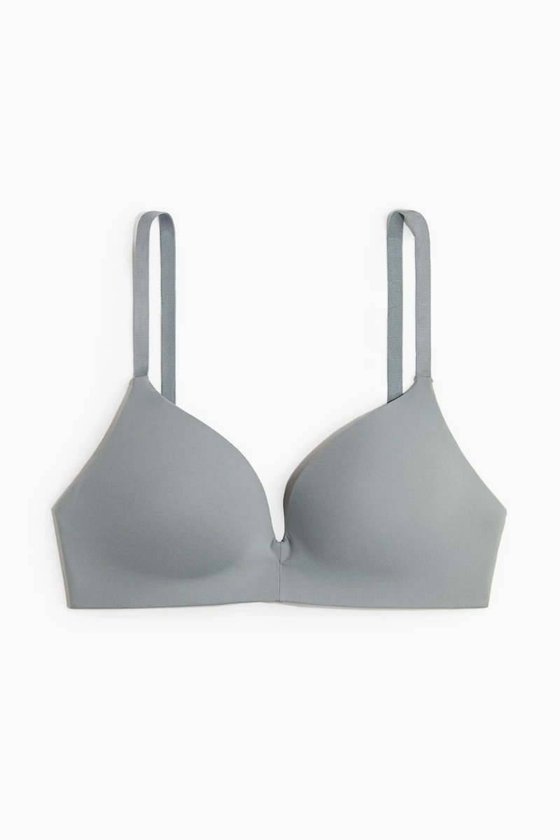 Padded Soft-Cup Microfiber Bra