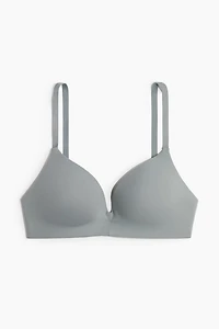 Padded Soft-Cup Microfiber Bra
