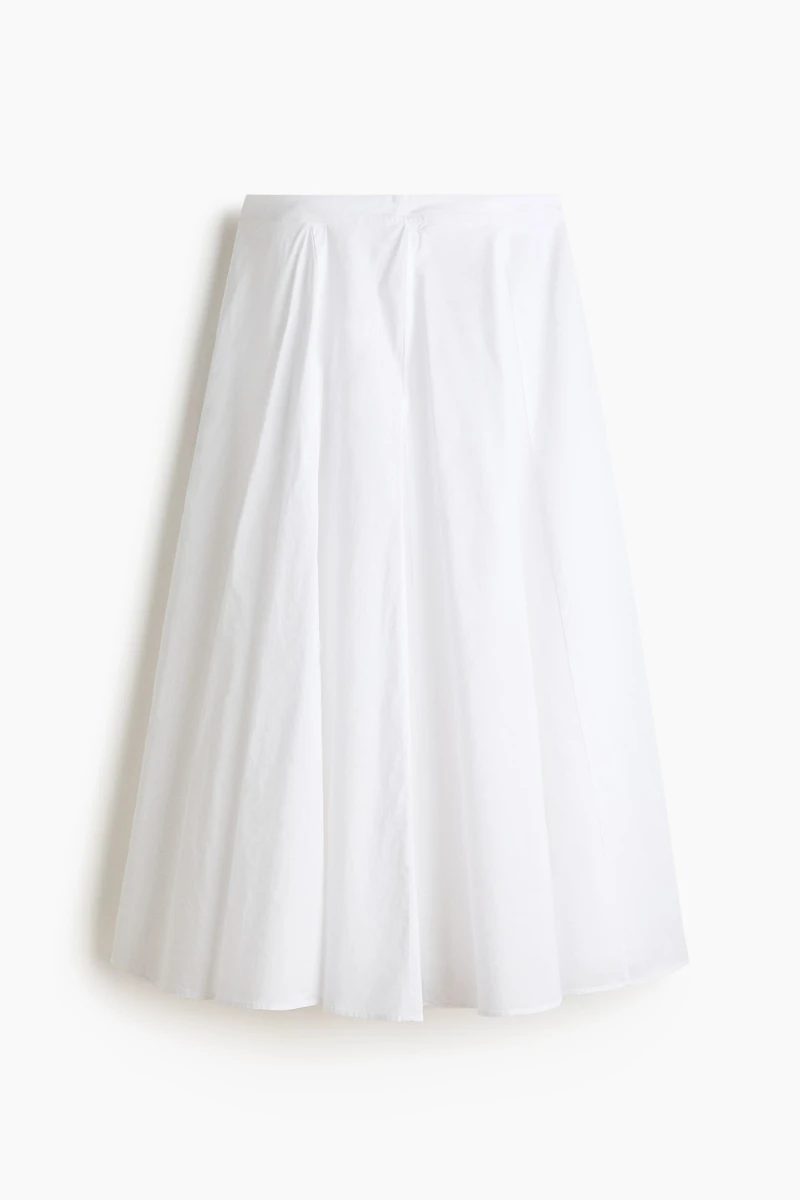 Pleated Cotton Skirt