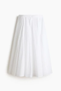 Pleated Cotton Skirt