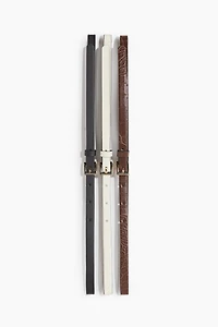 3-pack Narrow Belts