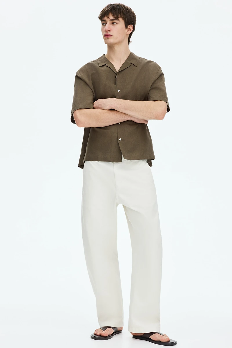 Relaxed-Fit Linen-Blend Resort Shirt