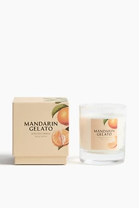 Bougie parfumée dans un pot en verre