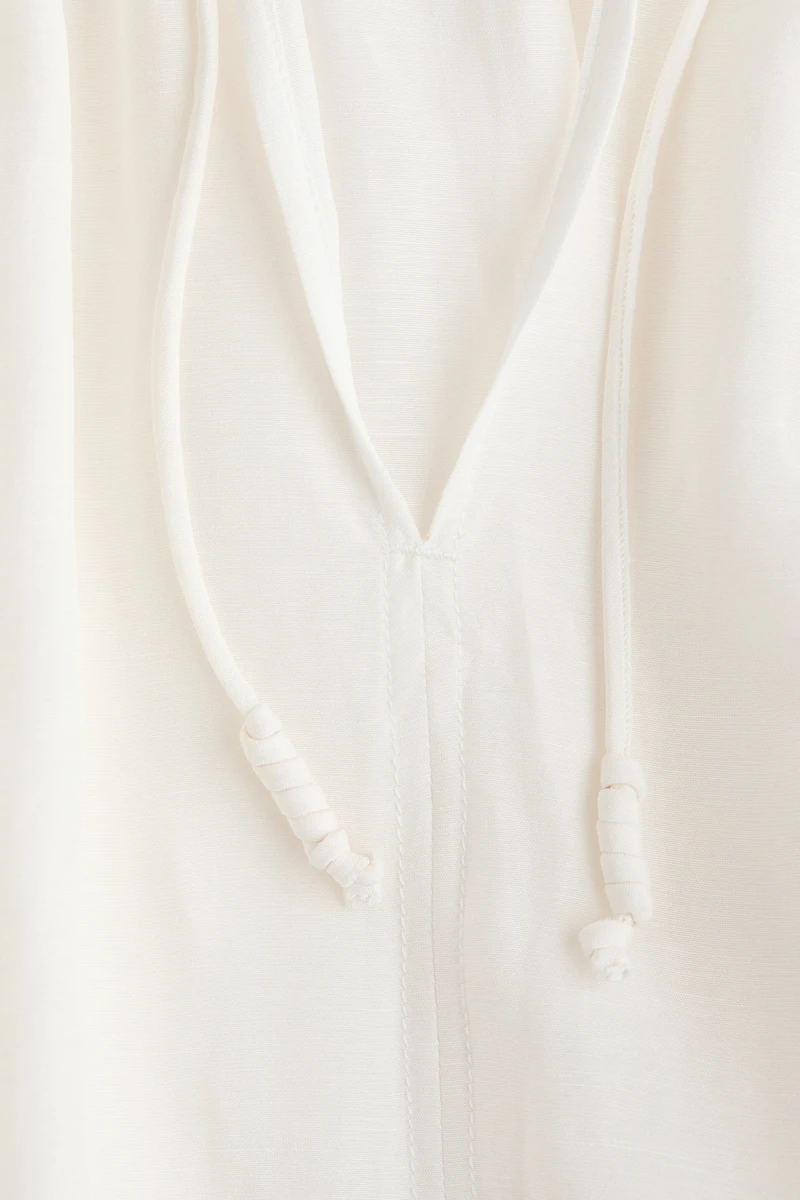 Oversized Linen-Blend Shirt