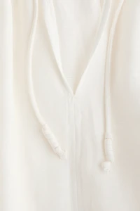 Oversized Linen-Blend Shirt