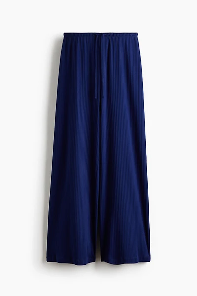 Ribbed Drawstring Pants