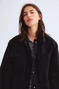 Jacket with Corduroy Collar