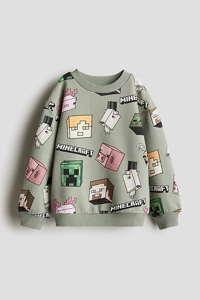 Oversized Printed Sweatshirt