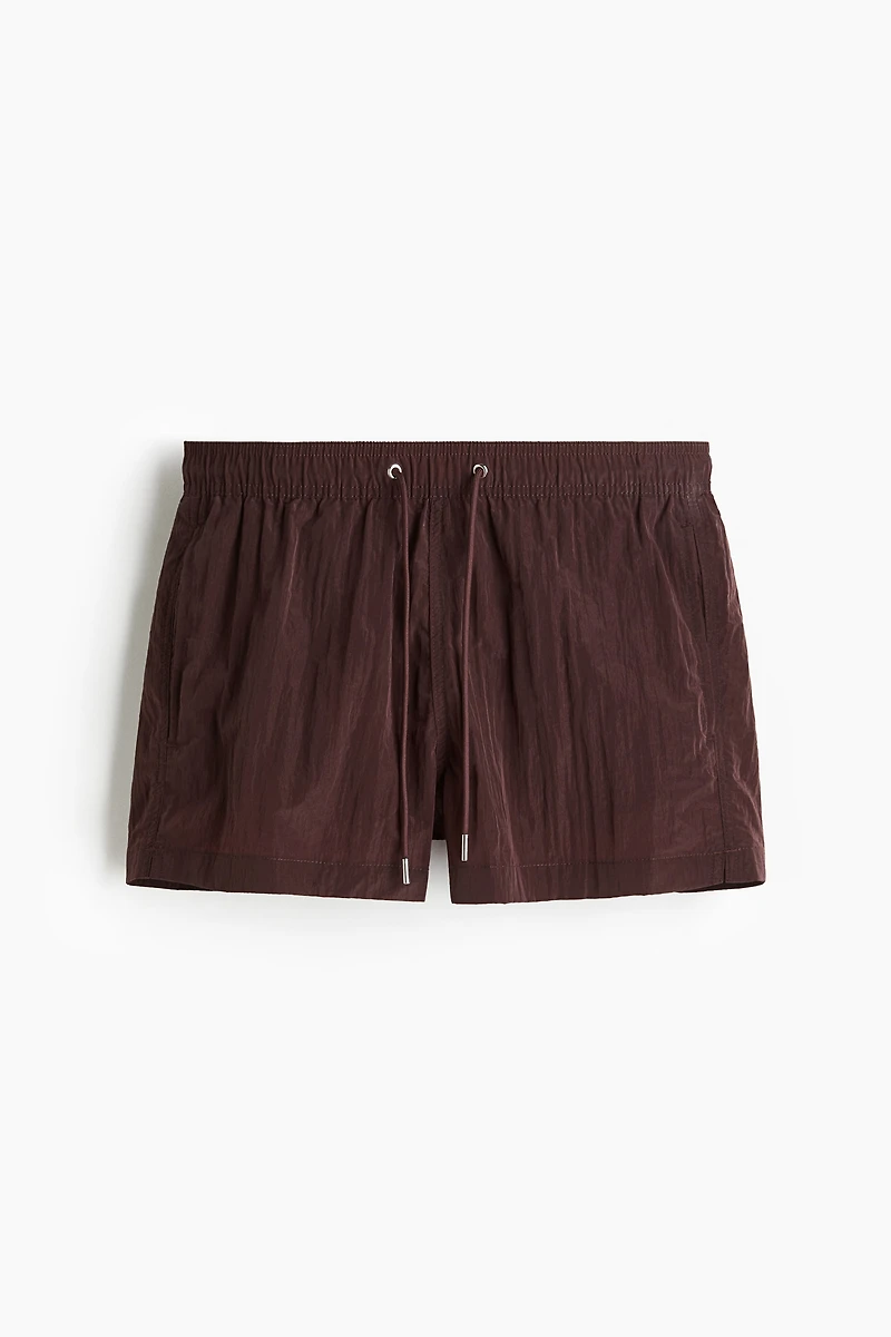 Crinkled Nylon Swim Shorts