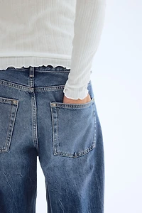 Haut en jersey pointelle