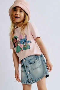 Cotton T-Shirt with Printed Motif