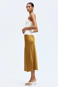 Satin Midi Skirt