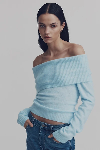 Off-the-Shoulder Sweater