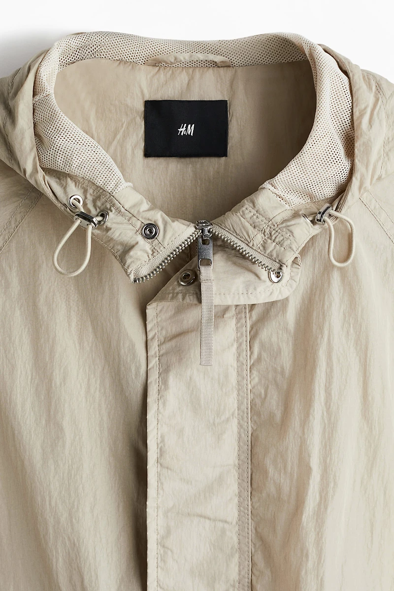 Loose-Fit Nylon Windbreaker