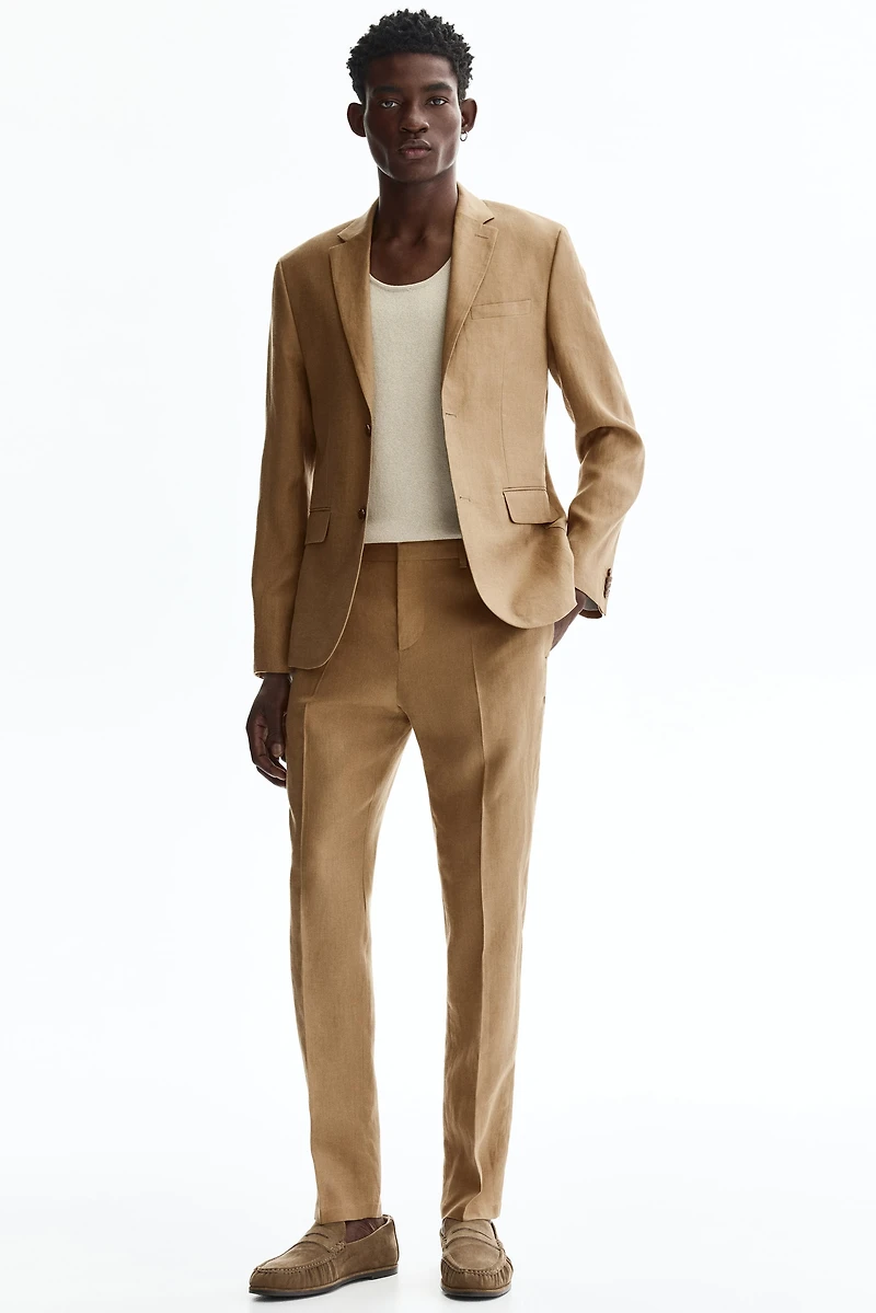 Slim-Fit Linen Jacket