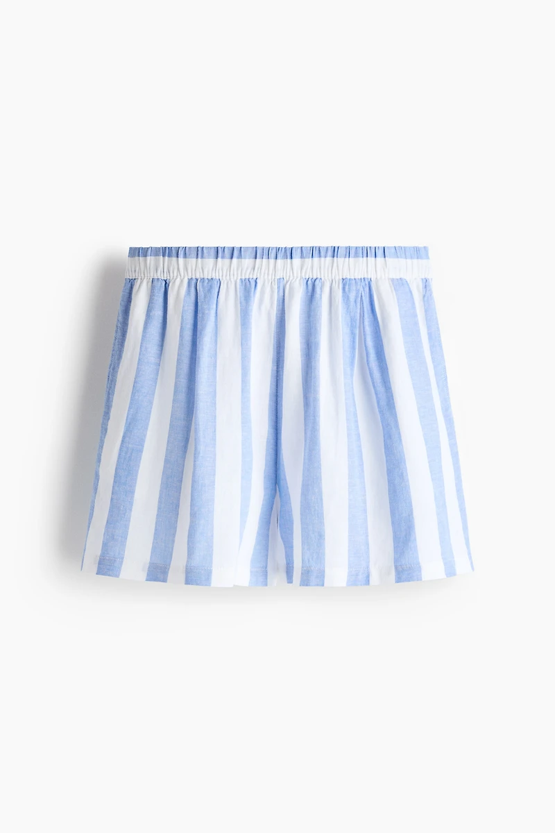Linen-Blend Shorts