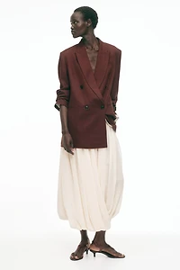 Linen-Blend Blazer