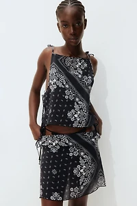 Tie-Detail Beach Skirt