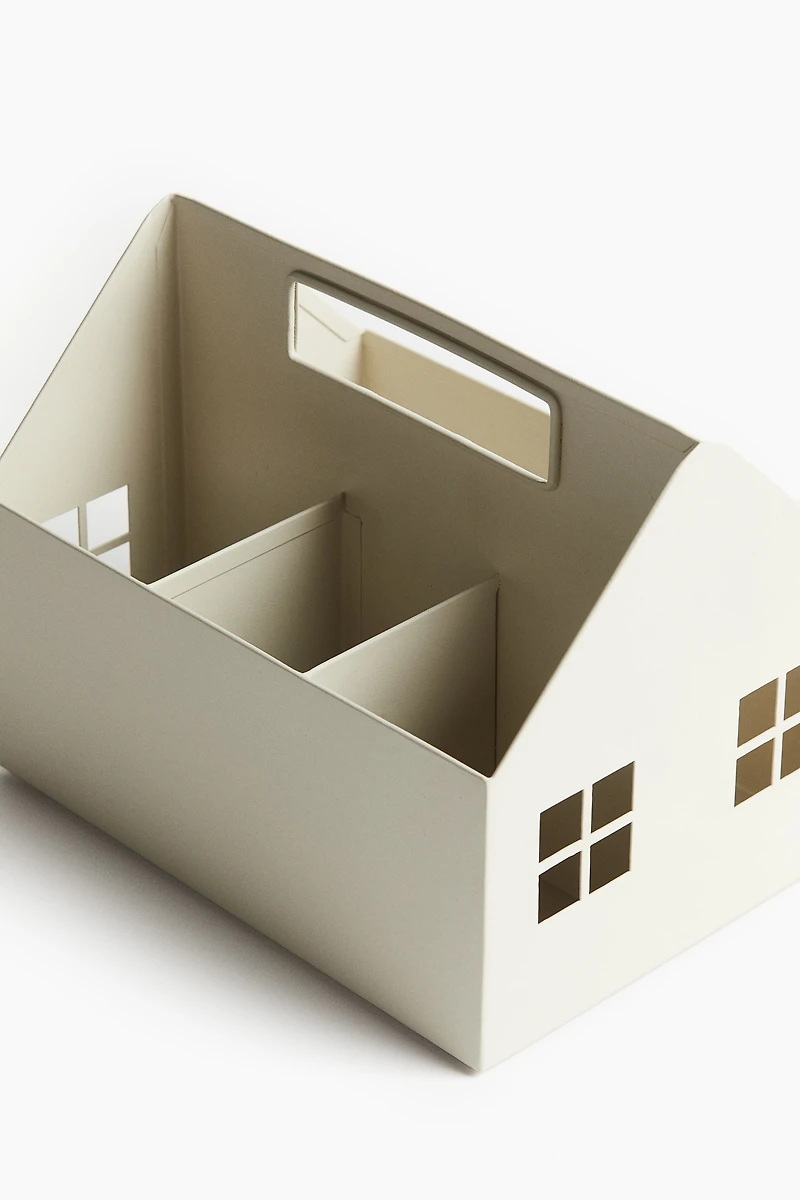 Organiseur de bureau en forme de maison