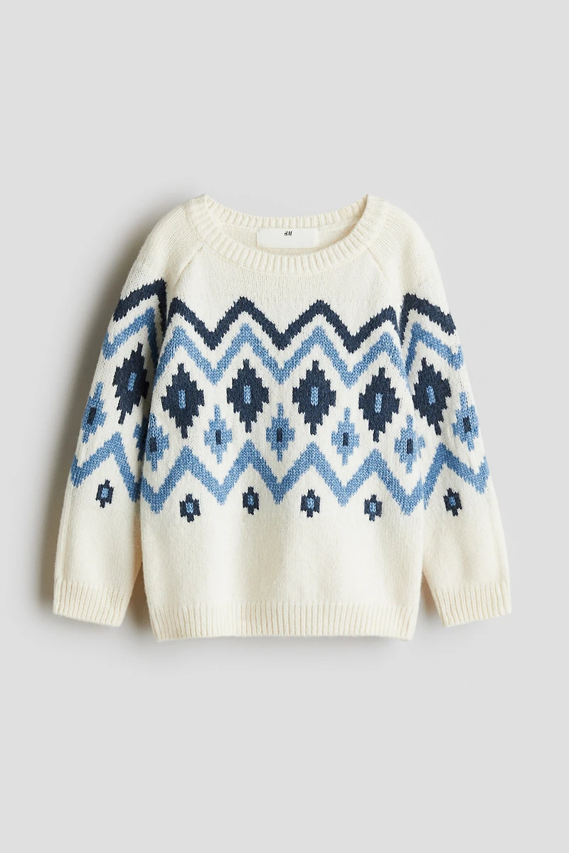 Jacquard-Knit Sweater