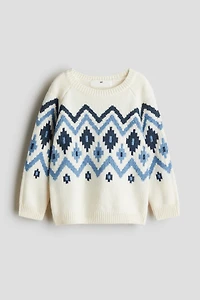Jacquard-Knit Sweater