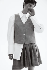 Gilet sans manches à encolure en V