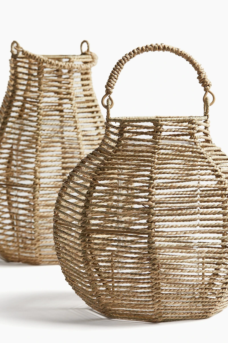 Seagrass Candle Lantern