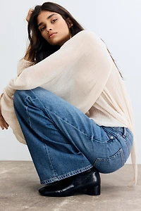 Wide-Leg Ultra High Jeans