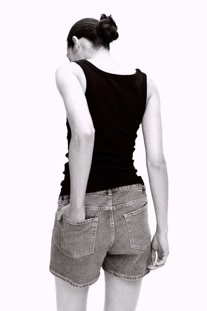 MAMA Denim Shorts