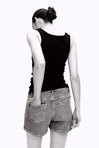 MAMA Denim Shorts
