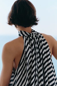 Tie-Detail A-Line Dress