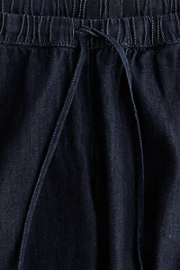MAMA Denim Drawstring Pants