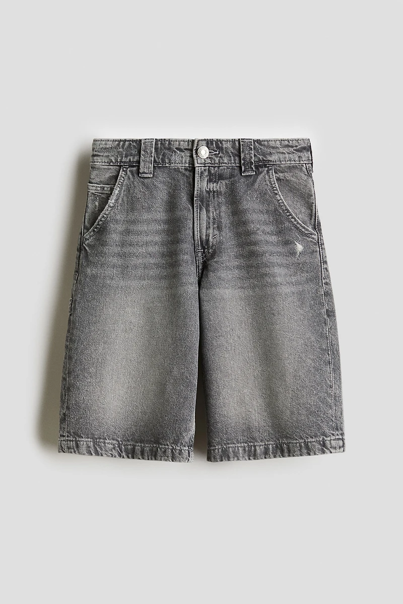 Short menuisier en denim