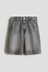 Short menuisier en denim