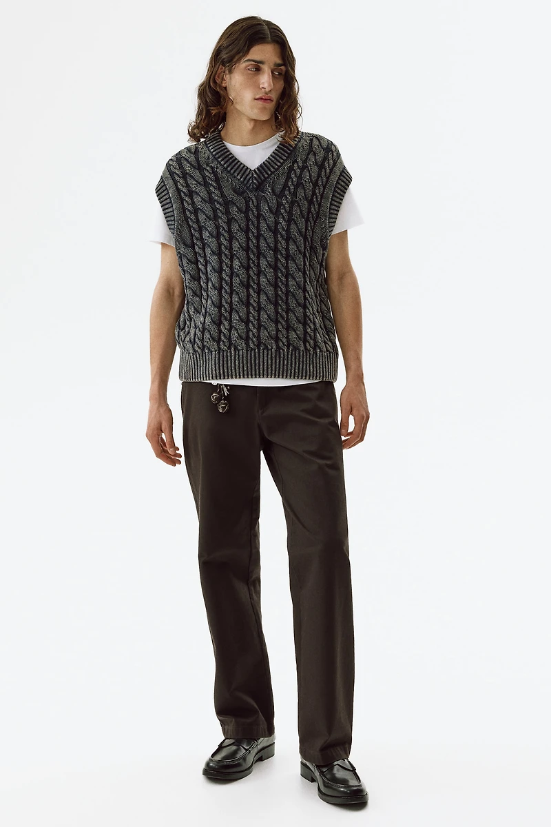 Relaxed-Fit Cotton Sweater Vest