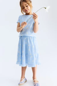 Pointelle Jersey Top