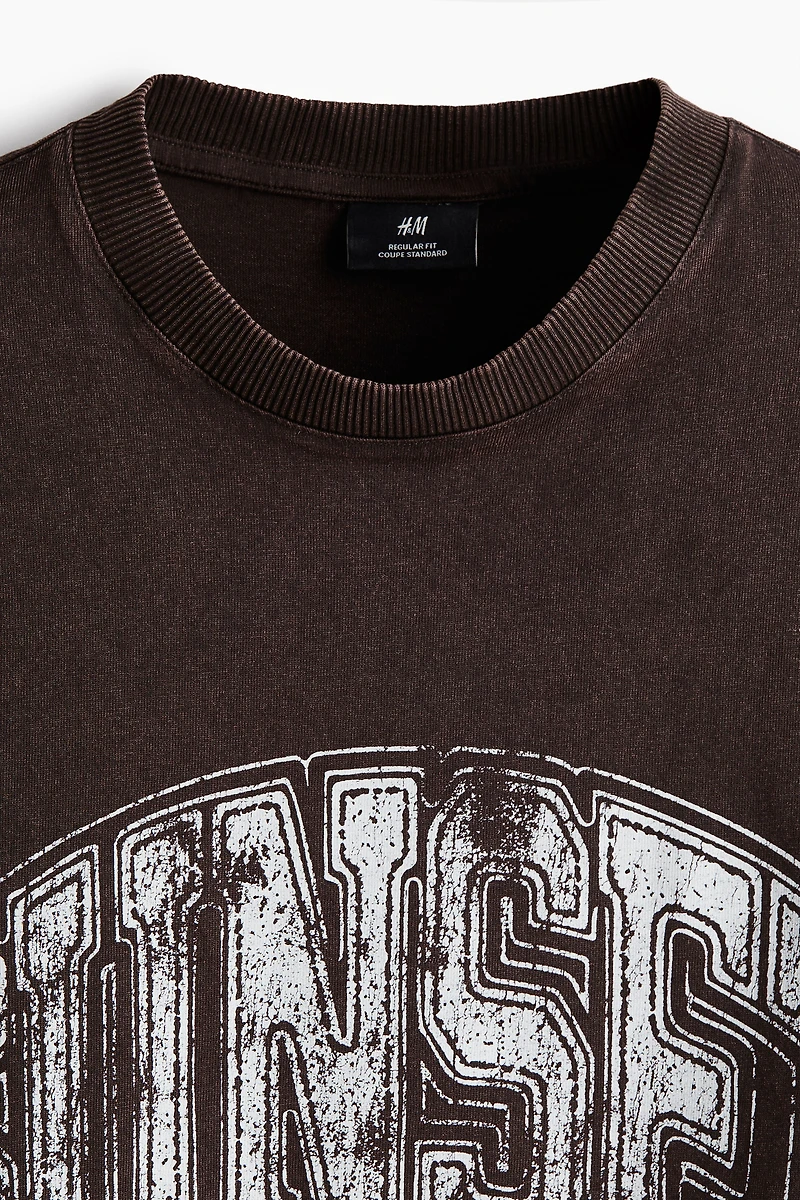 Regular-Fit Printed Cotton T-Shirt