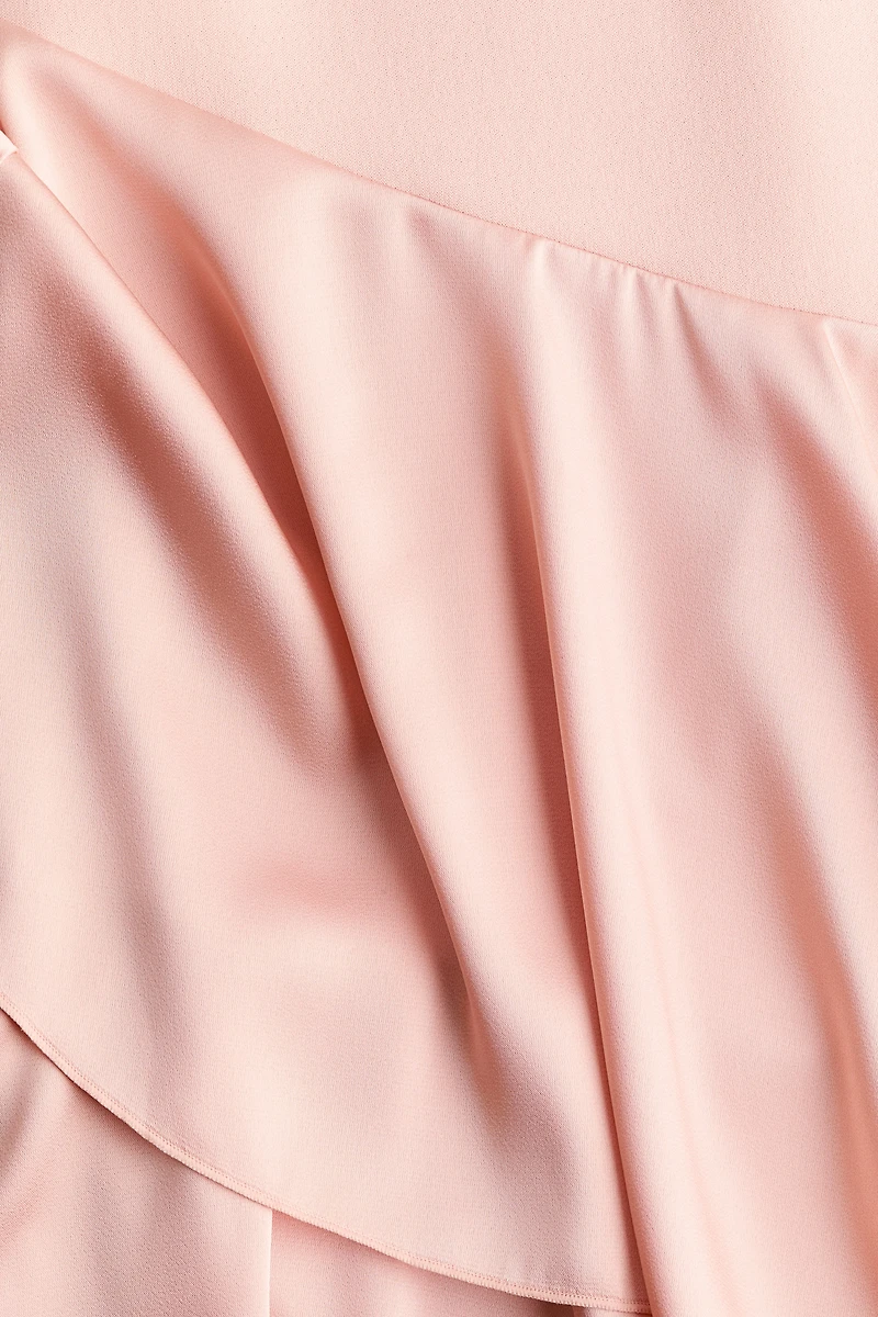 Ponte Dress with Satin Skirt