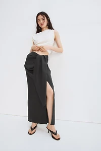 Knot-Detail Maxi Skirt