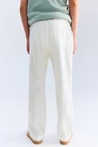 Linen-Blend Pants
