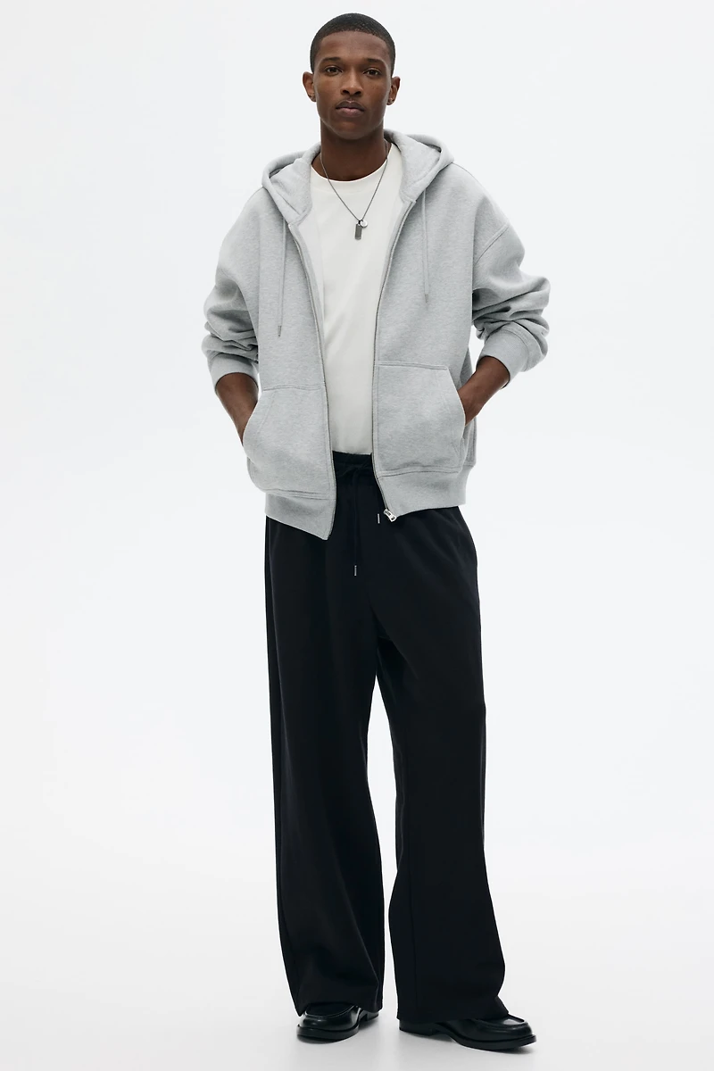 Veste à capuchon grande taille fermeture éclair