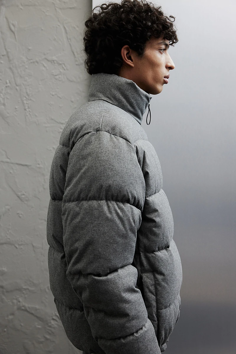 Loose Fit Water-Repellent Puffer Jacket