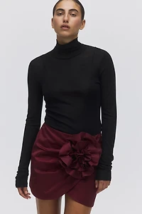 Appliquéd Mini Skirt