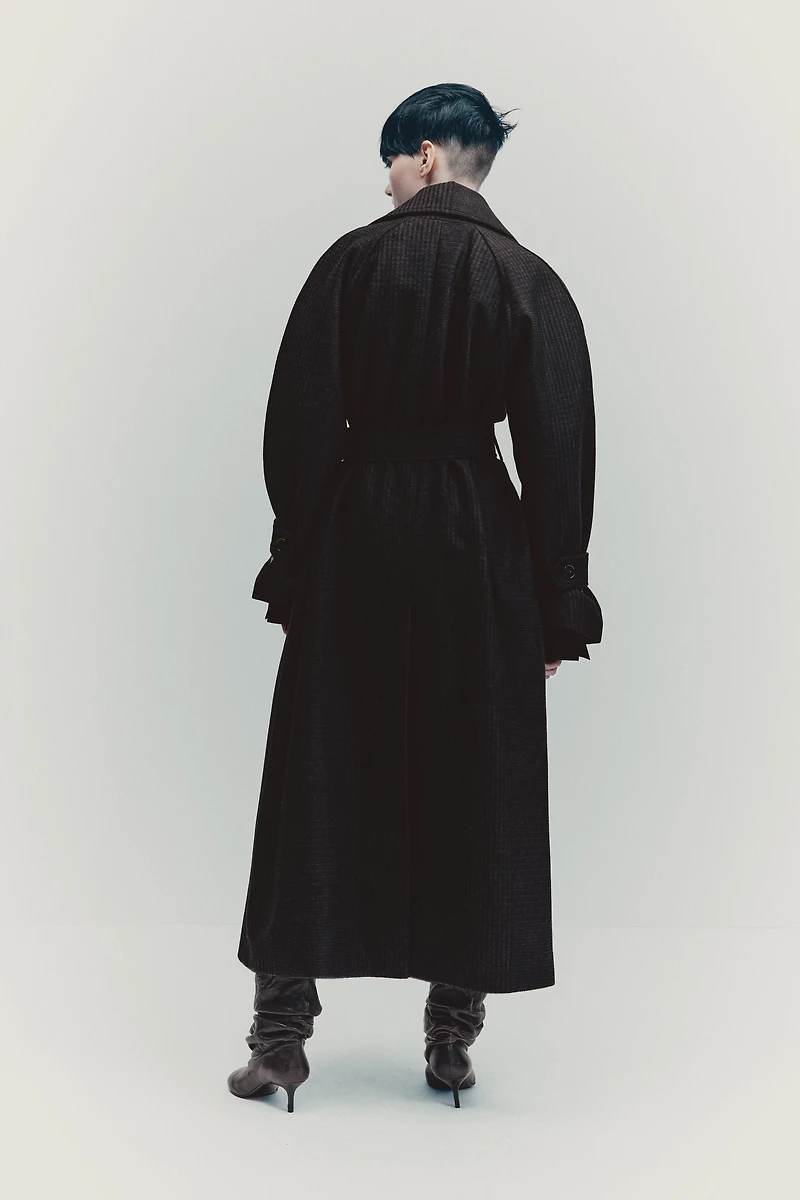 Manteau en laine mélangée