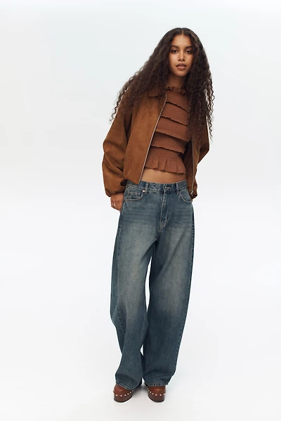 Barrel Regular Waist Jeans