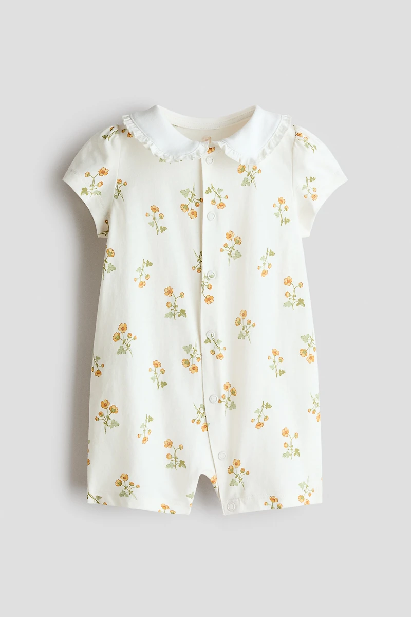 Pyjama en coton avec col