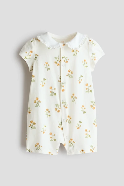Pyjama en coton avec col