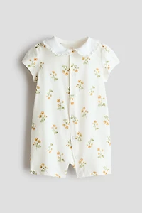 Pyjama en coton avec col