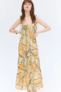 Tie-Strap Maxi Dress
